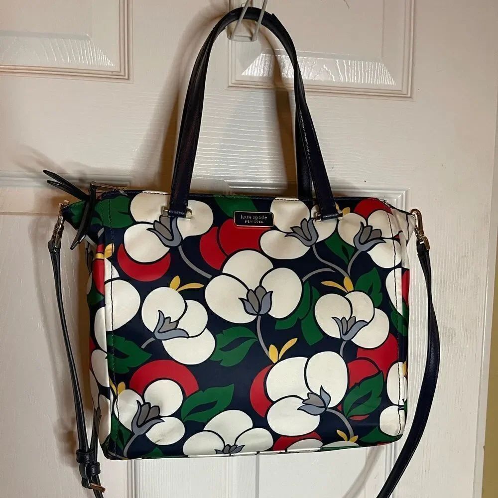 Kate Spade Dawn Breeze multi color Nylon Medium Satchel/Shoulder bag .